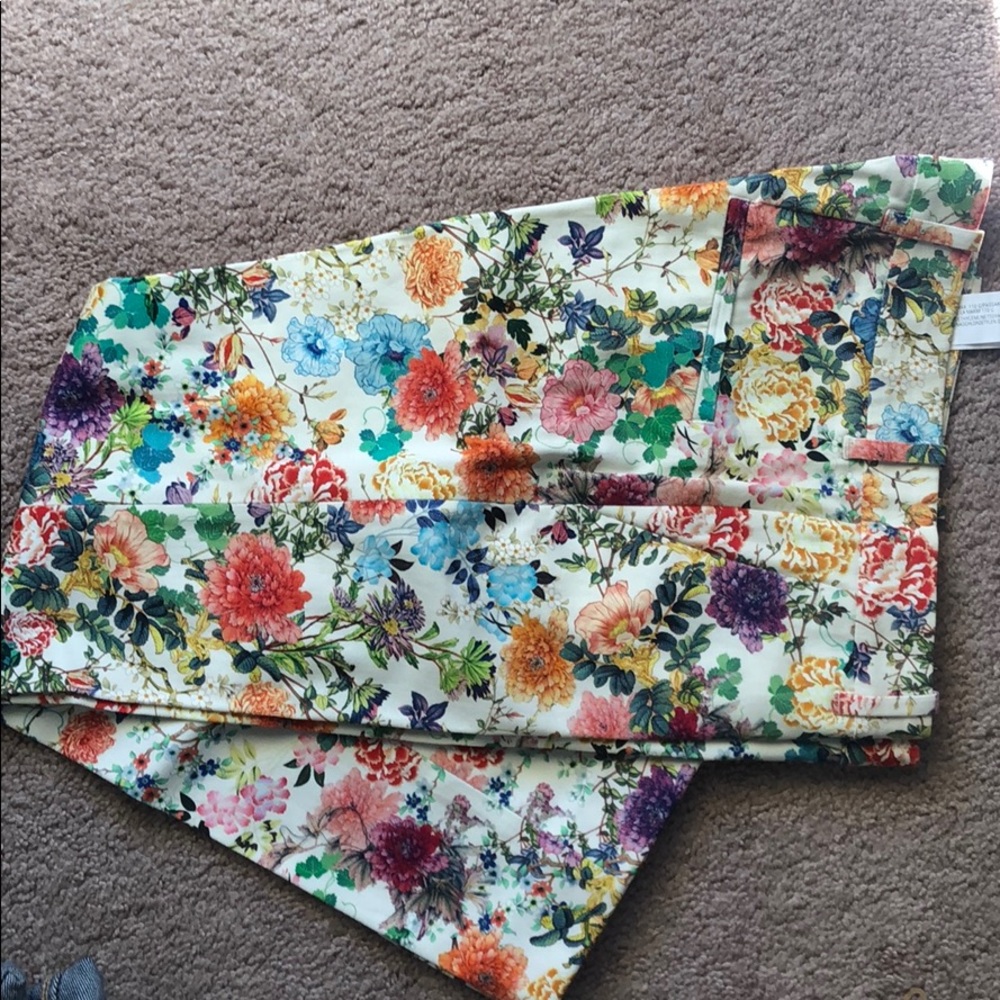 Floral pattern slacks